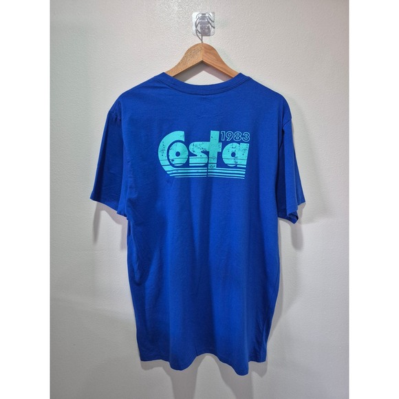 Costa‎ Del Mar 1983 T-Shirt Mens Size L Blue Short Sleeve Graphic Tee - Picture 3 of 7